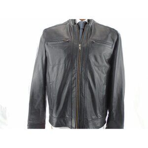 argentina leather men's Full zipper Jacket color black size XL